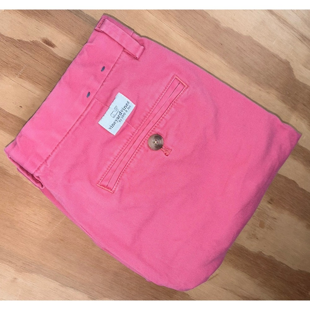 Vineyard Vines Shorts Boys 14 Coral Chino Shorts Cotton Stretch